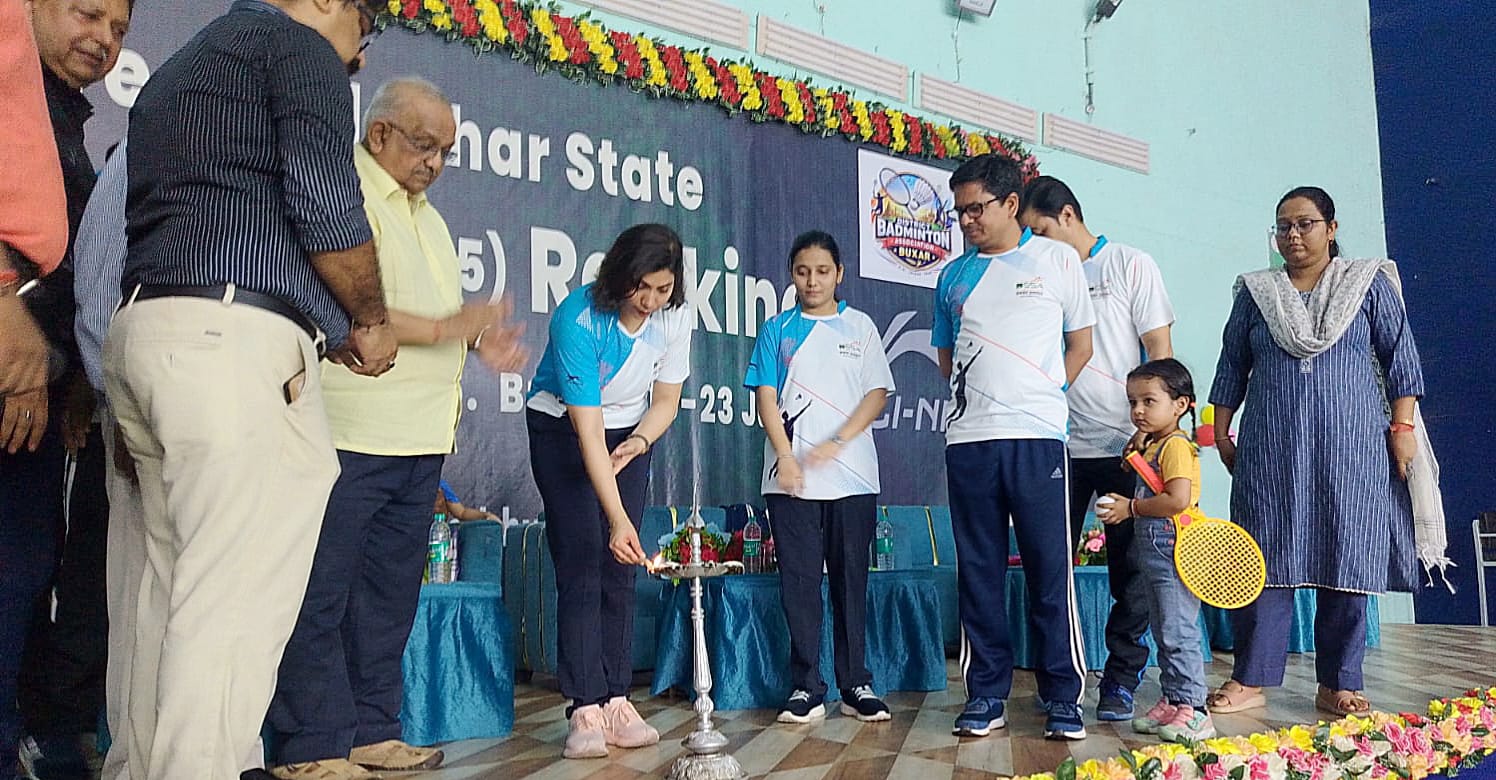बक्सर में राज्य स्तरीय बैडमिंटन प्रतियोगिता 2026 का भव्य शुभारंभ, डीएम साहिला ने किया उद्घाटन